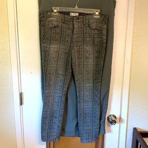 Size 31. Free people cropped denim.
